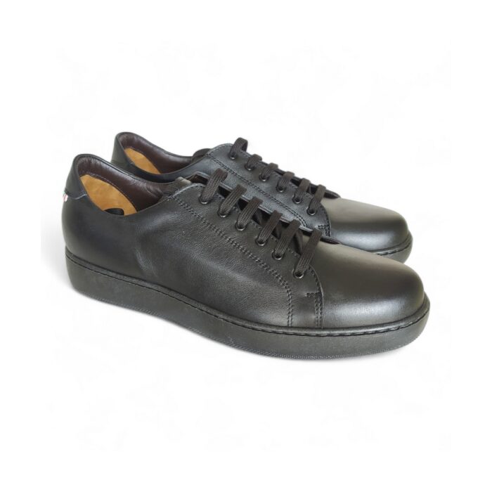 SCARPE UOMO SPORTIVE IN VITELLO E FONDO GOMMA