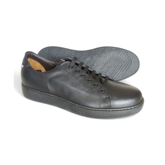 SCARPE UOMO SPORTIVE IN VITELLO E FONDO GOMMA - immagine 3