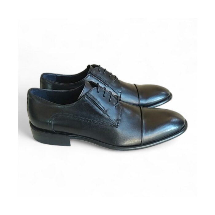 SCARPA UOMO ALLACCIATA CLASSICA CON PUNTALE,FONDO CUOIO CUCITO - immagine 8