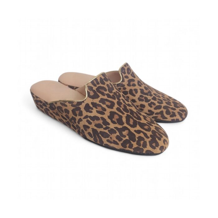 CIABATTE DONNA IN CAMOSCIO STAMPATO - CONFORT ED ELEGANZA